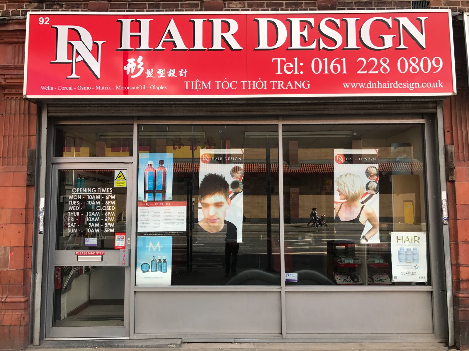 DN Hair Design, 92 Oldham Rd, Ancoats.